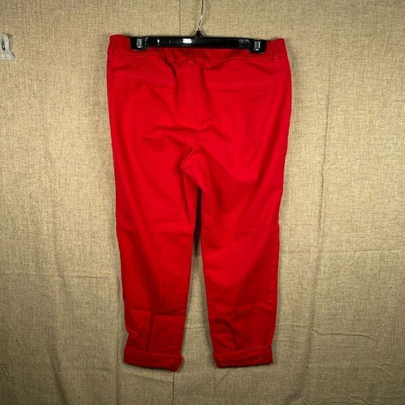 Very nice red Old Navy 3/4 pants sz 12 - Picture 2 of 5
